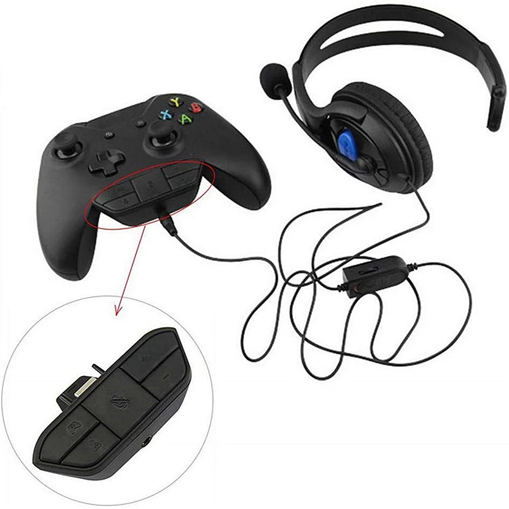 Stereo Headset Adapter for Xbo - Gaming Controllers Xbox Accessories ulasan dan harga