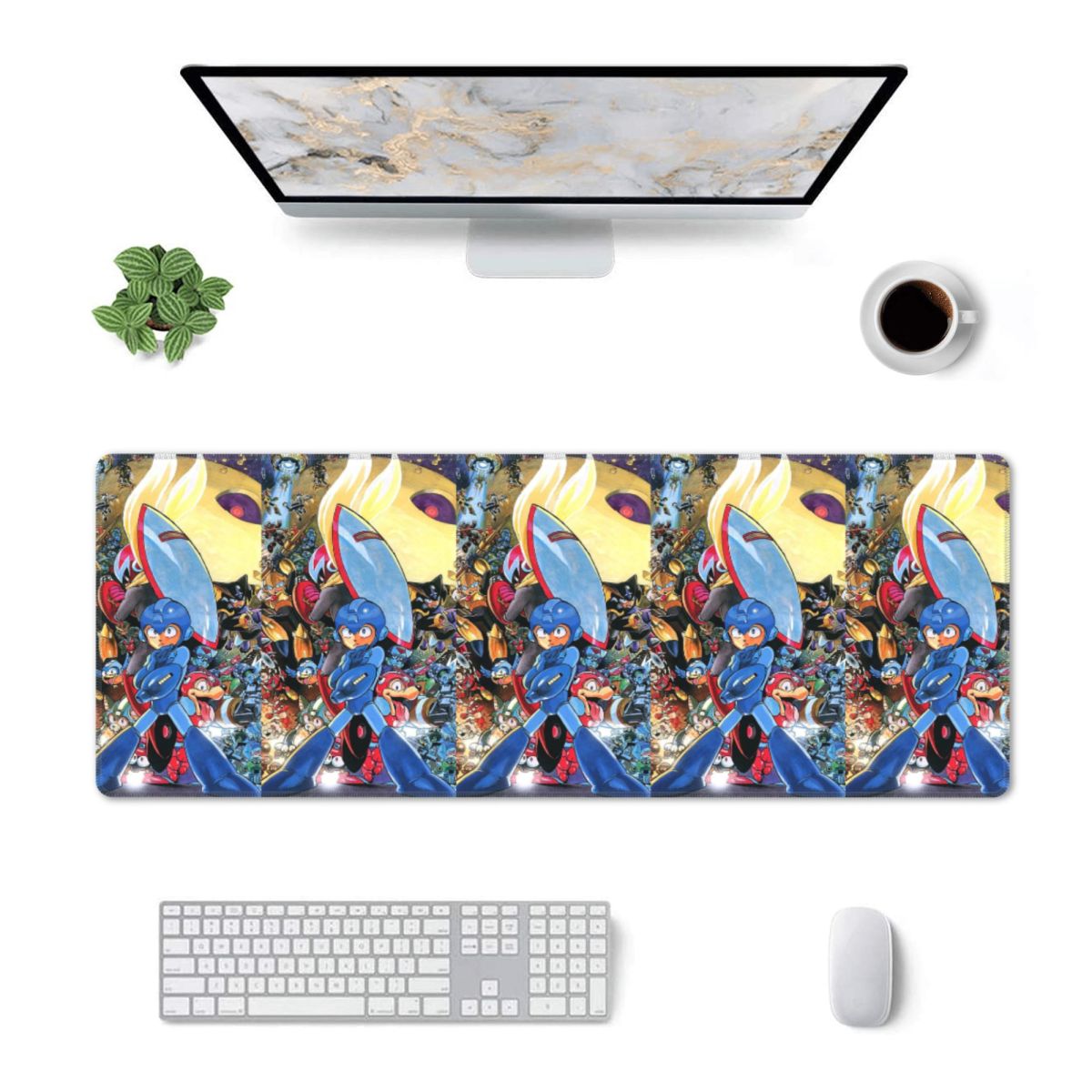 Large Mouse Pad Megaman Video  - Gaming Accessories Men ulasan dan harga