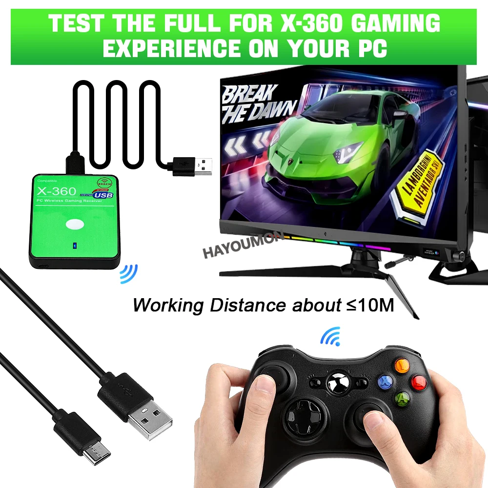 New Wireless Gaming Receiver f - Gaming Controllers Xbox Accessories ulasan dan harga