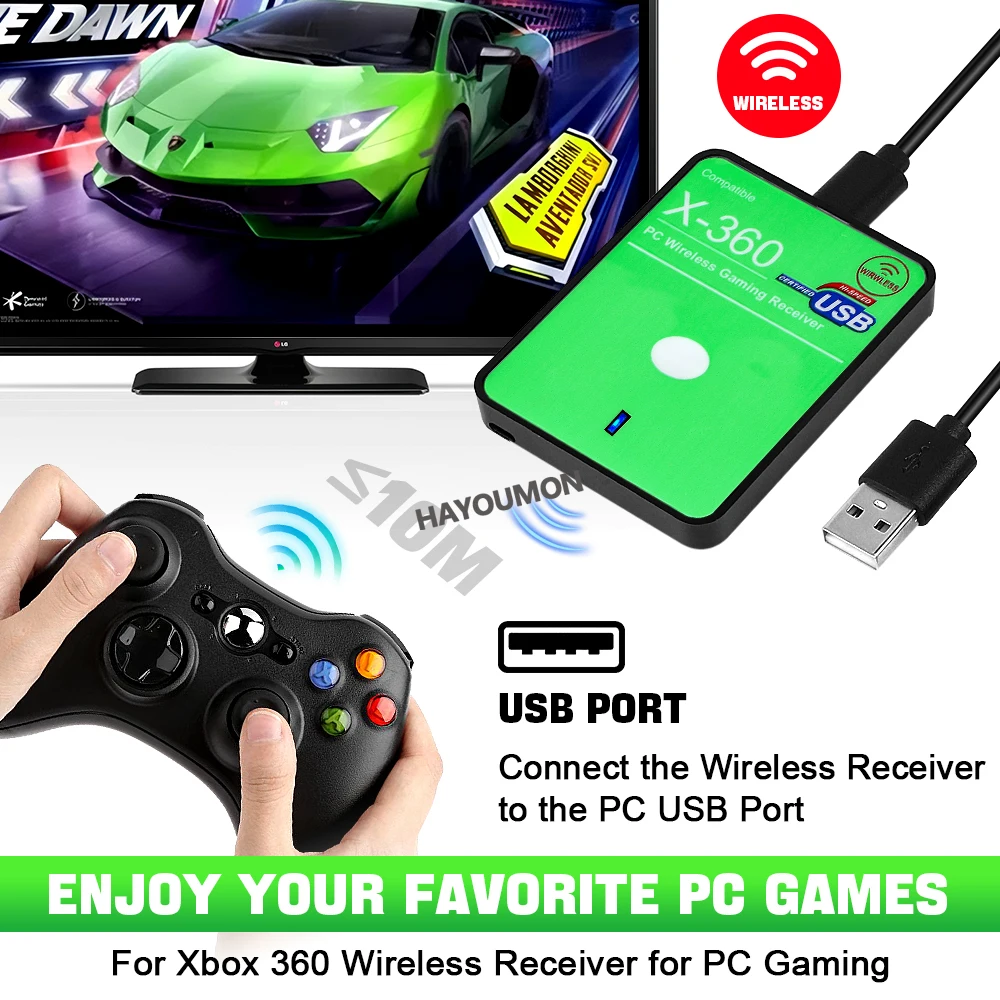 New Wireless Gaming Receiver f - Gaming Controllers Xbox Accessories ulasan dan harga