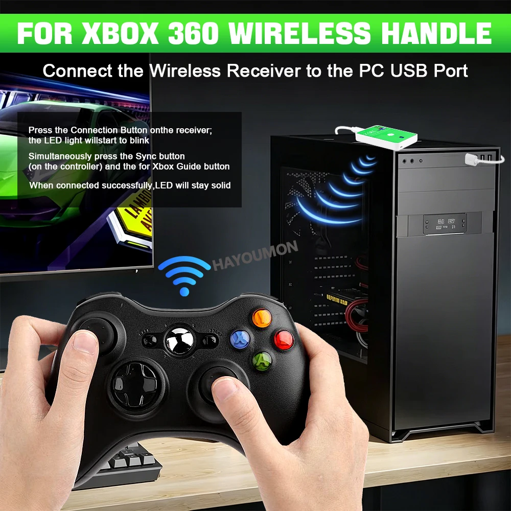 New Wireless Gaming Receiver f - Gaming Controllers Xbox Accessories ulasan dan harga