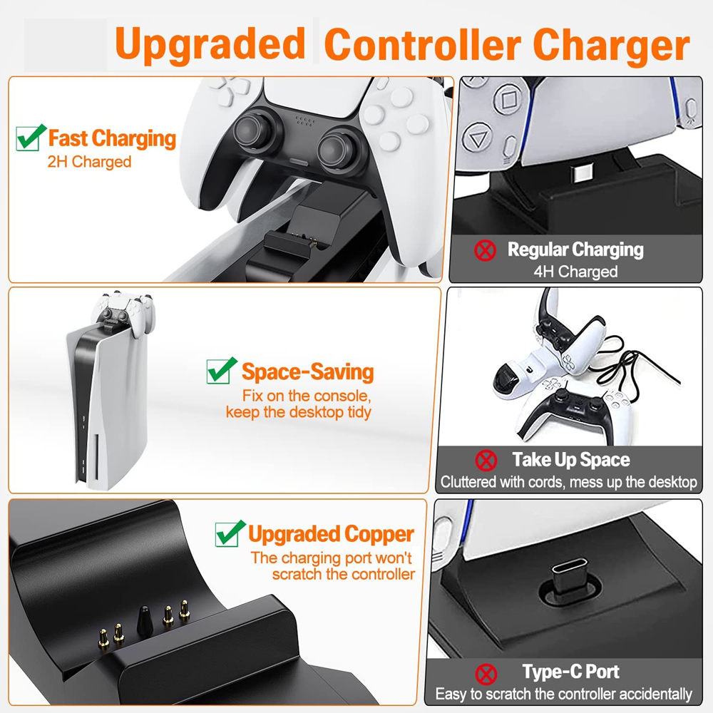 for PS5 Controller Charger Gam - Gaming Accessories Playstation ulasan dan harga