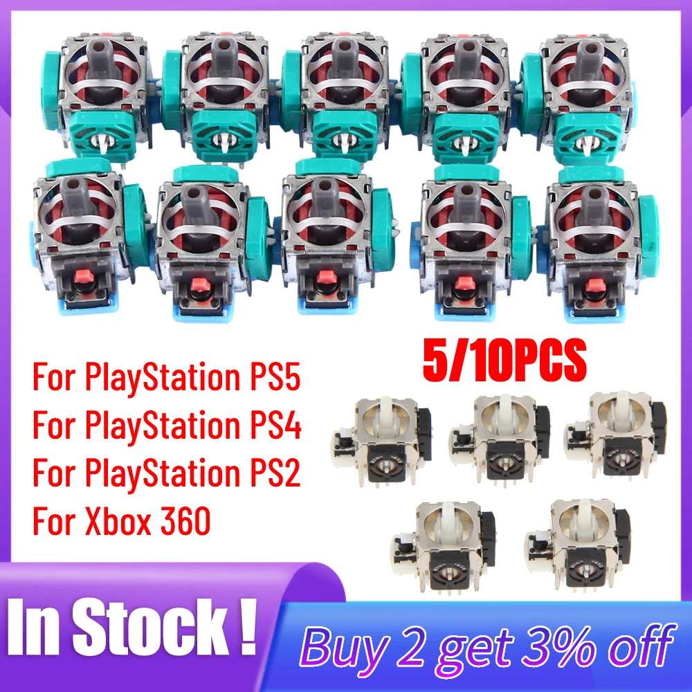 10/5pcs 3D Analog Joystick Sti - Gaming Controllers Xbox Accessories ulasan dan harga