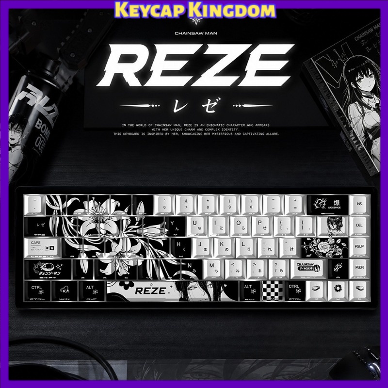 NEW Reze 5.0 Anime Keycaps Cha - Gaming Accessories Men ulasan dan harga