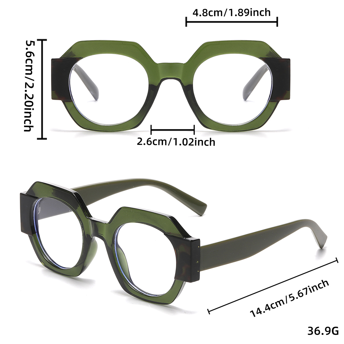 Retro Geometric Reading Glasse - Gaming Accessories Men ulasan dan harga